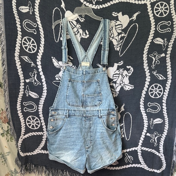 We The Free Denim Overalls - Picture 1 of 6